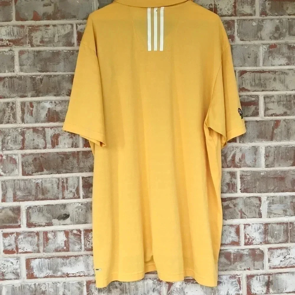 Baylor Adidas Yellow Polo Shirt